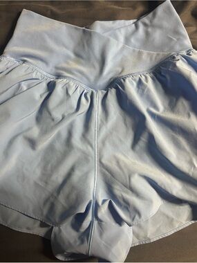 American Eagle Outfitters Light Blue High-Waist Athletic Skort